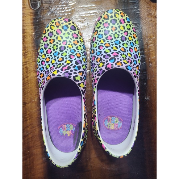 CROCS Shoes - Crocs at Work Lisa Frank Bistro Clogs Multi Color Leopard Print Slip Resistant